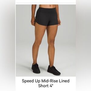 Speed up mid rise lined shorts Lululemon